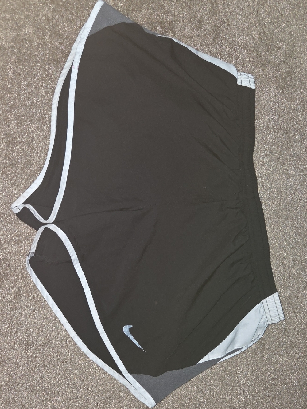 Nike Black Shorts with Light Gray Trim